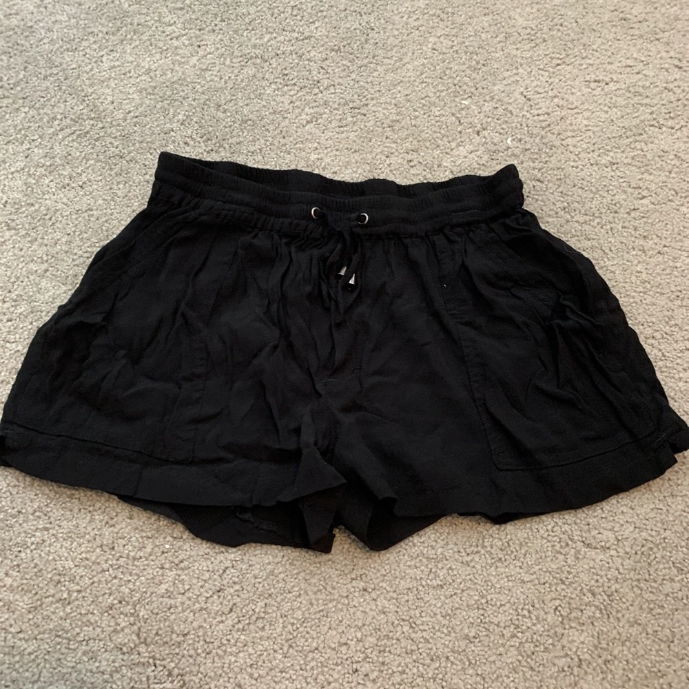 Forever 21 black linen shorts